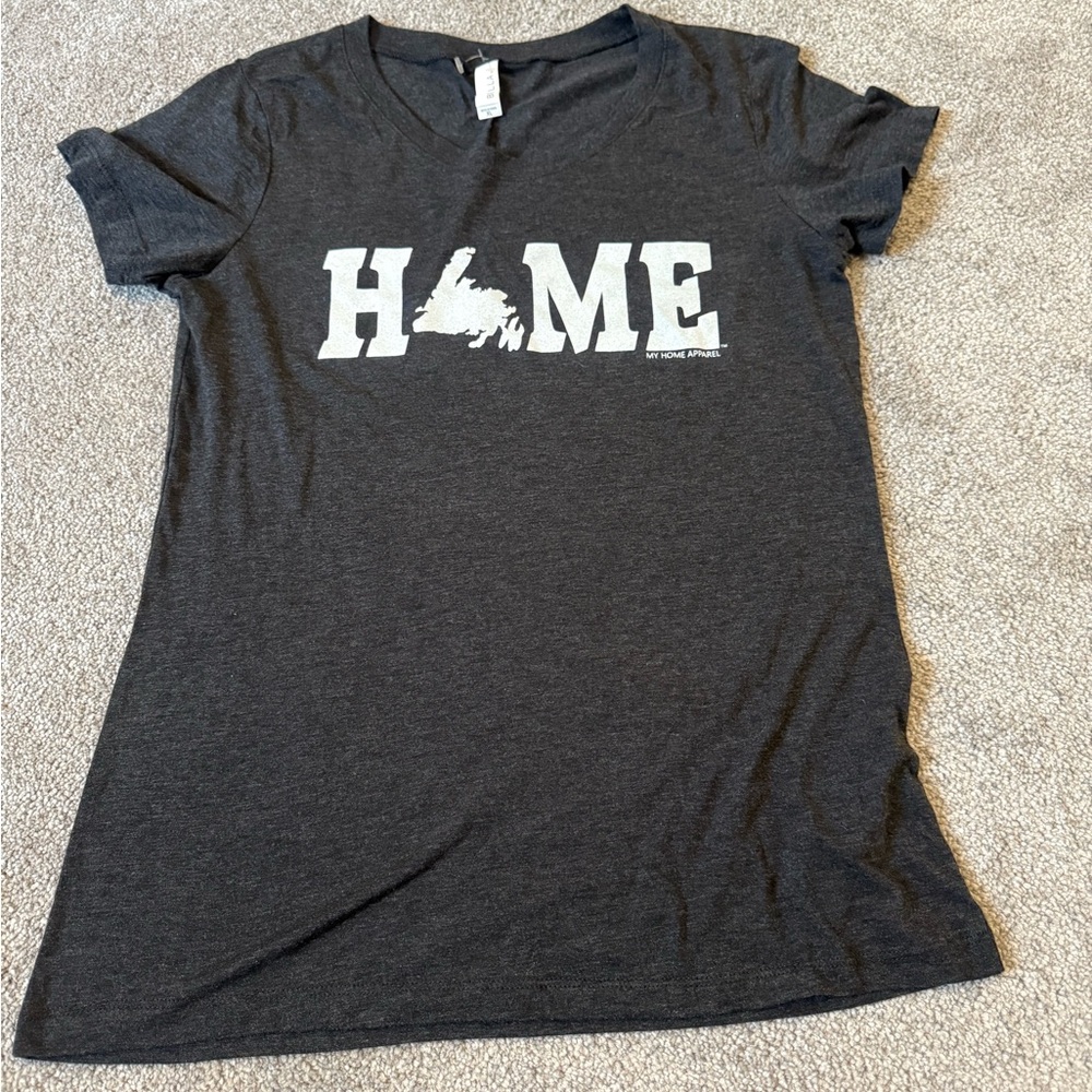 Gray HOME (Newfoundland) Graphic T-Shirt